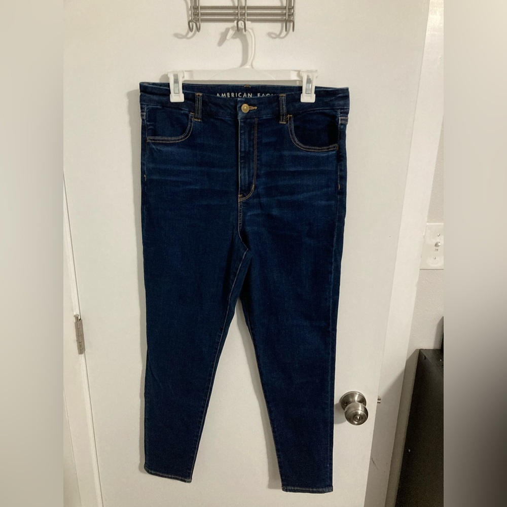 Like New AE Curvy Super Hi-Rise Jeggings, Size 14